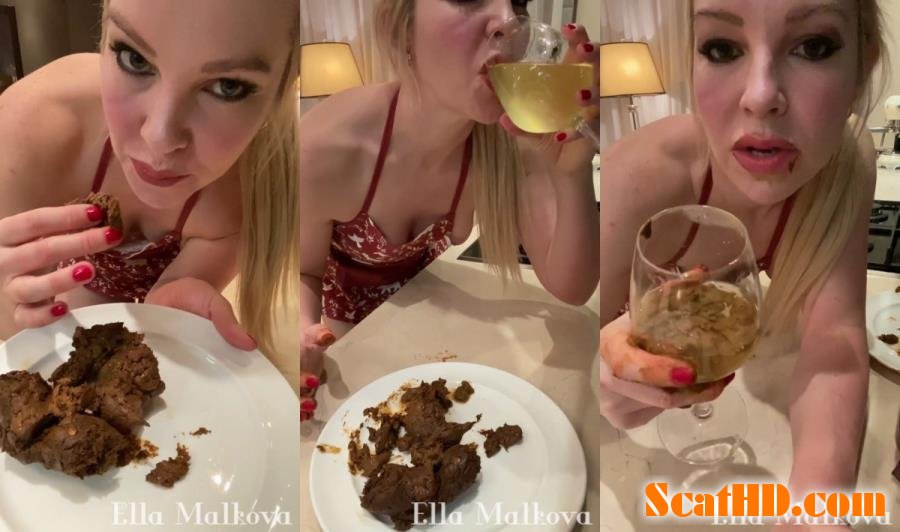 Ella Malova - Scat Ella - Eating drinking Scat, Pee and Vomit [UltraHD 2K]