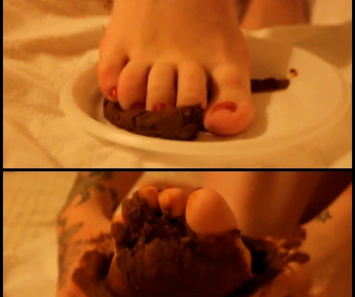 Melania - My sweet shitty feet and nasty footjob [FullHD 1080p]