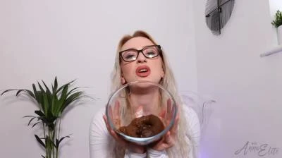 Anna - Mistress prepared you a cock castle and a plate of shit [HD 720p]