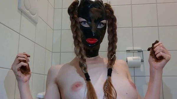 Kink Goddess - Shitting Rubber Mask [FullHD 1080p]