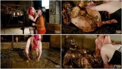 Betty, Lyndra - Cowshed Scat Humiliation - Sex in the Cowshed [HD 720p]