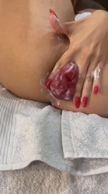 Rosemia - Prolapse Play And Dirty Anal Fingering With Scat Action [SD]