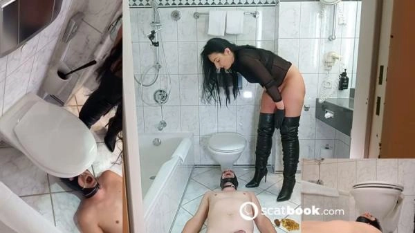 Mistress Luciana - Dumme Versagertoilette im Hotel [HD 720p]