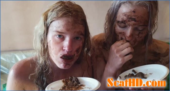Lesbian Extreme Scat and Goldrain with Jelena and Tiana in FullHD 1080p