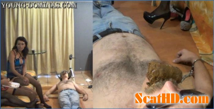Young Dominas Scat Fetish in HD: More Poop and Eating Part 2