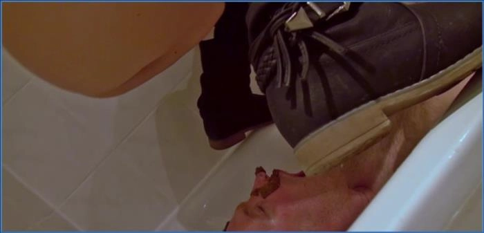 Scatqueens Berlin: Lady Amy and Lady Atropa Dominate Toilet Slave in HD download from ScatHD.com 