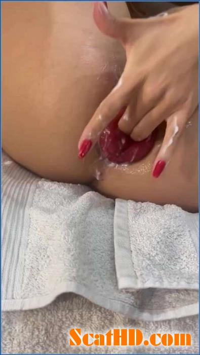 Intense Prolapse and Scat Play with Rosemia in HD