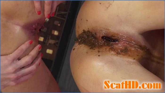 Shocking Lesbian Scat Fetish with Gummy Snake Enema in FullHD