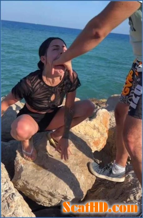 Greek Goddess German Beach Day: Scat and Fisting in HD download from ScatHD.com 