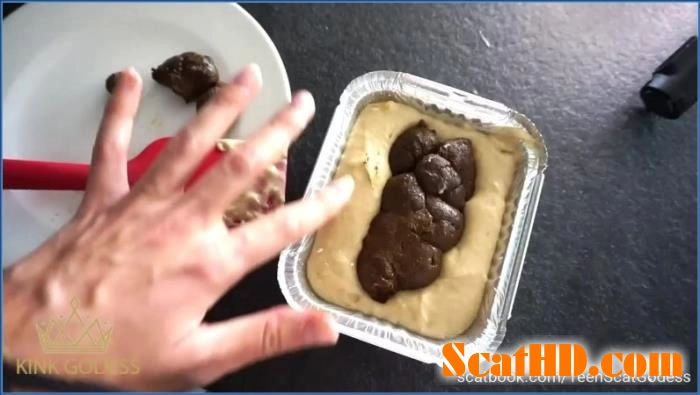 TeenScatGodess Bakes Poop Cake in HD Scat and Anal Scene