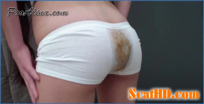 Pooping and Gymnastics by Alina in White Shorts- Smearing and Efro download from ScatHD.com 