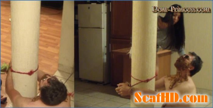 messy Slave and Mistress Scat Humiliation footage with Latina Denise FullHD