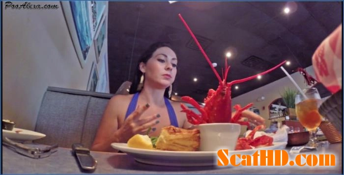 Scat Fetish Fun with Alexa: Dine & Dump Pissing spectacle download from ScatHD.com 