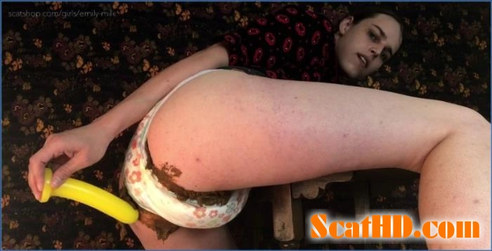 Emily Milk's Scat video: First Diaper Play and Toy Play in Full HD download from ScatHD.com 