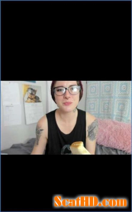 Missellie Takes on The Egg Fart Challenge in FullHD Scat Video download from ScatHD.com 