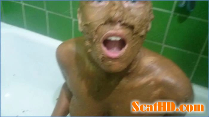 Brown Wife Totally Covered in Shit, Piss, and Scat Porn download from ScatHD.com 