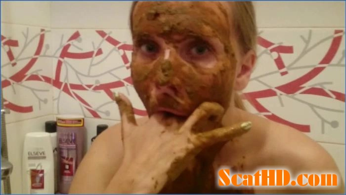 Brown Wife Smears and Vomits in Extreme Scat Porn video download from ScatHD.com 