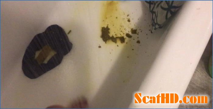 Scat- Missellie Humiliates Herself with Piss Drinking and Anal Masturbation download from ScatHD.com 