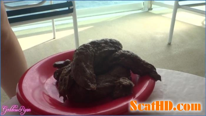 Goddess Ryan's Intense Public Fetish on Cruise Balcony in FullHD download from ScatHD.com 