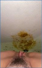 Enema- Kaitlyn Katsaros cleans her butt in preparation for dirty anal action download from ScatHD.com 