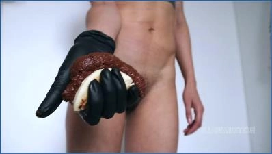 Shit Eating- Ella Dearest Leads in Pissing, Femdom and Foodplay download from ScatHD.com 