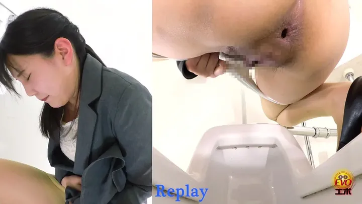 Shy Japanese Office Lady Caught on Hidden Camera While Shitting download from ScatHD.com 